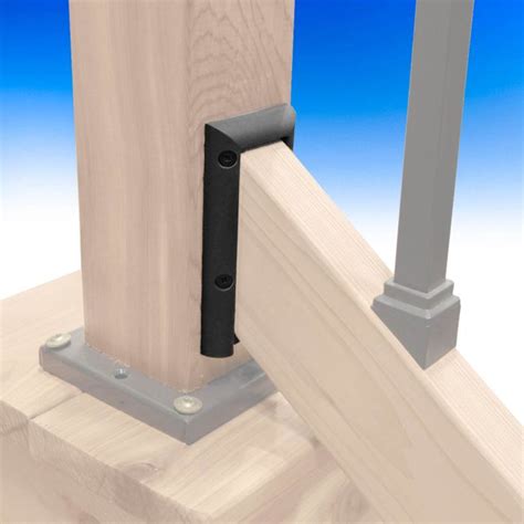 2 6 metal support porch brackets|2x6 Deck Rail Brackets by Deckorators .